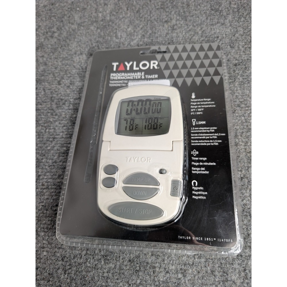 NEW Taylor Programmable Thermometer‎ & Timer 1470FS SEALED